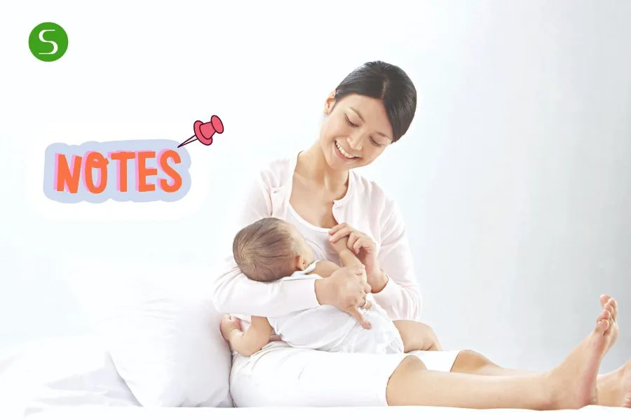 Lưu ý cần thiết khi cho trẻ bú sữa mẹ 