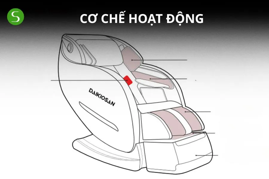 Cơ chế hoạt động của ghế massage và tác động lên hệ thần kinh - cơ