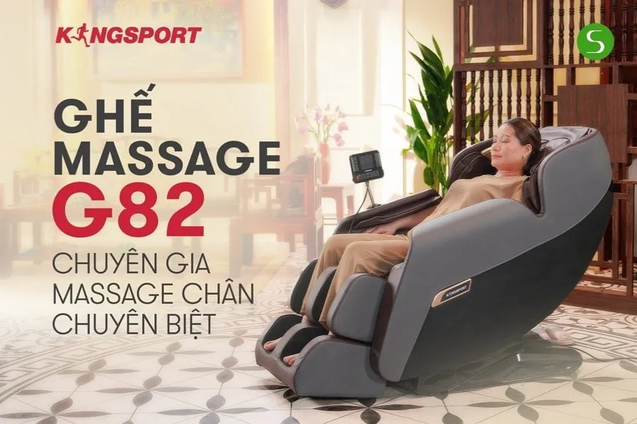 Ghế massage Kingsport G82 New là lựa chọn lý tưởng cho người lớn tuổi muốn cải thiện giấc ngủ