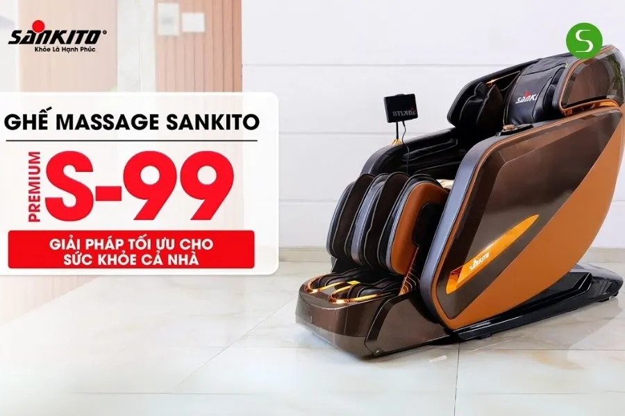 Ghế massage Sankito S-99 Premium giúp bạn ngủ ngon hơn 