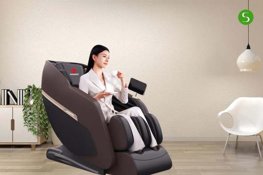 Ghế massage Okinawa OS-163 có thể hỗ trợ người bị tiểu đường nhờ túi khí toàn thân và con lăn bàn chân