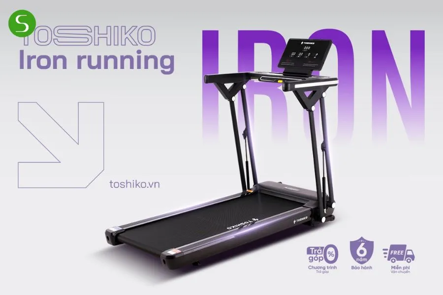 Máy chạy bộ gấp gọn Toshiko Iron Running